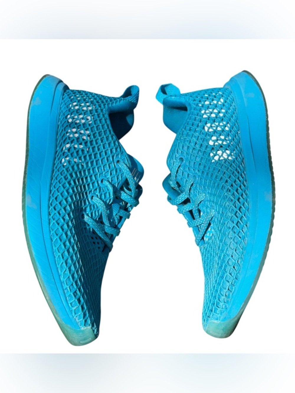 NOBULL Diamond Mesh Runner Running Training Sneakers Neon Blue W9/M7.5 - Picture 9 of 16